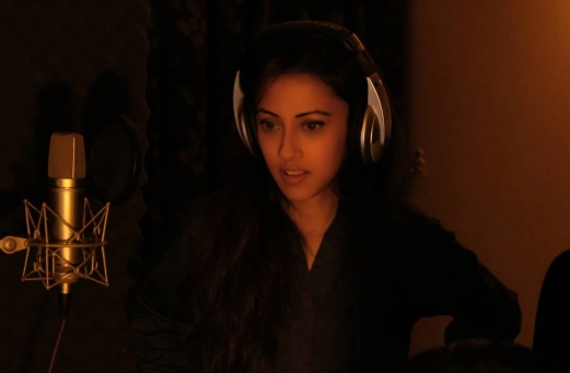 Ainy Jaffri At Burka Avenger Voice Over Session